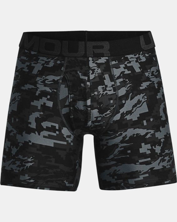 男士UA Tech™ Boxerjock® 6英寸內褲–兩條裝, Black, pdpMainDesktop image number 3